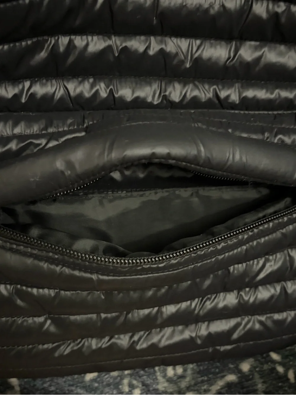 Capezio Black Quilted Puffer Backpack